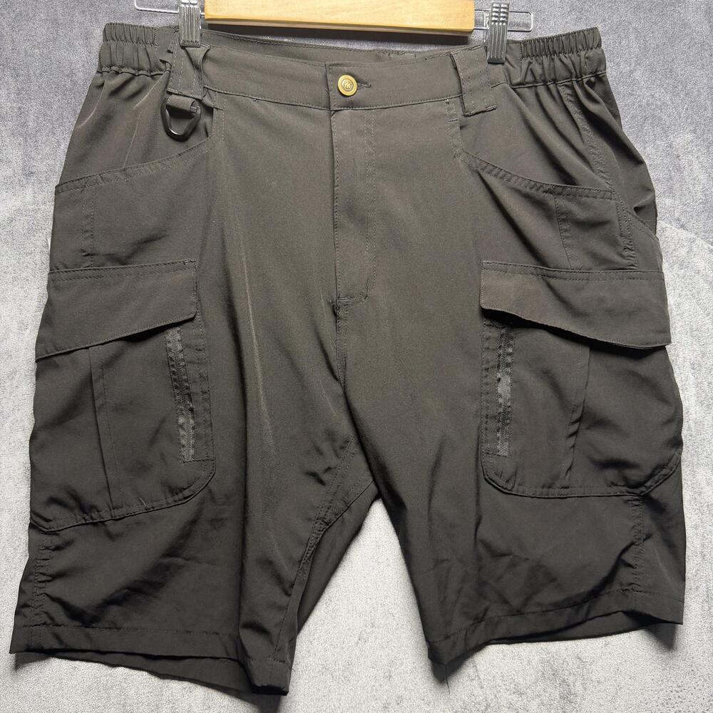Warrior WEAR Cargo Shorts Mens XL Black Relaxed Stretch Tactical Pockets Hiking